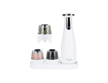 Adler | Electric Salt and pepper grinder | AD 4449w | Housing material ABS plastic | 7 W | Lithium | Matte White