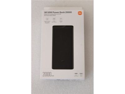 SALE OUT. Xiaomi Mi 50W Power Bank 20000 | Xiaomi Power Bank | 20000 mAh | USB-C, USB A | Black | DEMO