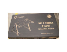 SALE OUT. ONEX GD1200Z RGB Gaming Desk w/Cup holder, headset hook, Gamepad holder, 114cm(w) | Onex RGB Gaming Desk w/Cup holder,