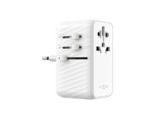 Fixed | Voyager 85W travel adapter for EU, UK and USA/AUS, with 4xUSB-C and 1xUSB output | Adapter