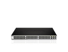 D-LINK DGS-1210-52, Gigabit Smart Switch with 48 10/100/1000Base-T ports and 4 Gigabit MiniGBIC (SFP) ports, 802.3x Flow Control