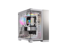 Corsair PC Case | 6500X Dual Chamber | White/Satin Gray Aluminum | Mid-Tower | Power supply included No