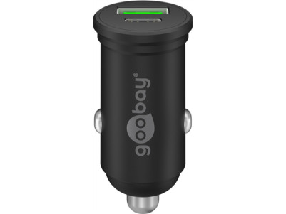 Goobay 61739 Dual-USB Car Fast Charger USB-C PD, 45 W