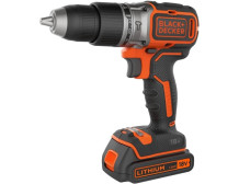 BLACK & DECKER 18V Drill Driver with 2x2.0 Ah Batteries | BCD383D2XK-QW
