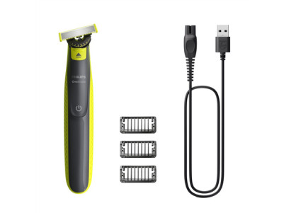 Philips Shaver | QP2724/23 OneBlade | Operating time (max) 45 min | Wet & Dry | NiMH | Black/Lime