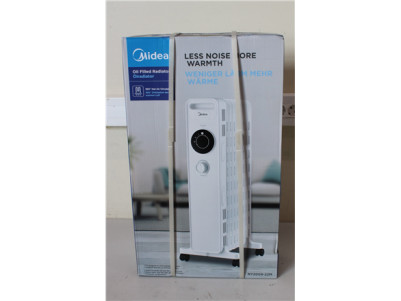 SALE OUT. Midea NY2009-22M Oil Radiator Heater, 9 fin, White | Midea NY2009-22M | Oil Filled Radiator | 2000 W | Number of power