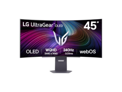 LG 45GX90SA-B 45" UltraGear Curved OLED, 21:9, 3440x1440, 275cd/m2, 0.03s/HDMI, DisplayPort, USB | LG