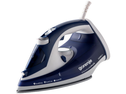 Gorenje | SIH2200BLC | Steam Iron | 2200 W | Water tank capacity 280 ml | Continuous steam 30 g/min | Steam boost performance 90