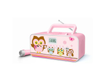 Muse | M-29KP | Portable radio CD/MP3 player with USB | 30 W | Pink/Image