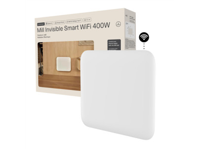 Mill Invisible Smart WiFi Heater | PA400WIFI4 | Panel Heater | 400 W | Suitable for rooms up to 4-6 m | White | IPX4
