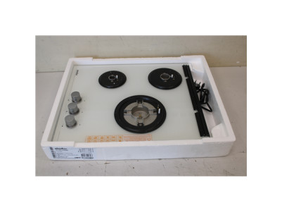 SALE OUT. | Simfer | Hob | H4.305.HGSBB | Gas on glass | Number of burners/cooking zones 3 | Rotary painted inox knobs | White |