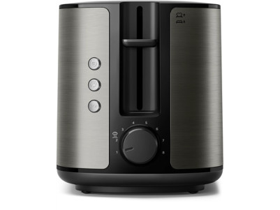 Philips Toaster | HD2651/80 Viva Collection | Power 1050 W | Number of slots 2 | Housing material Metal | Black