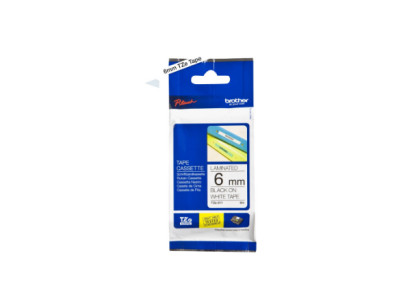 Brother | TZe-211 Laminated Tape | Black on White | TZe | 8 m | 6 cm