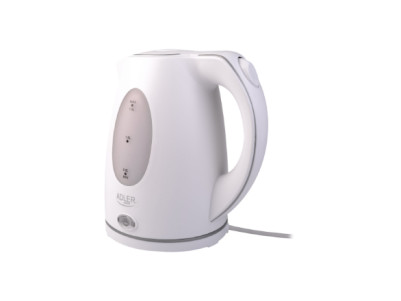 Adler | Kettle | AD 1207 | Standard | 2000 W | 1.5 L | Plastic | 360 rotational base | White