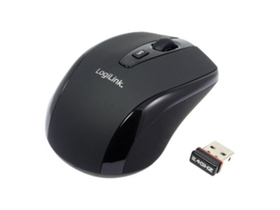 Logilink | Maus optisch Funk 2.4 GHz | 2.4GH wireless mini mouse with autolink | wireless | Black