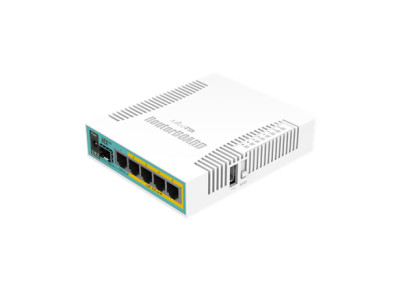 Mikrotik Wired Ethernet Router RB960PGS, hEX PoE, CPU 800MHz, 128MB RAM, 16MB, 1xSFP, 5xGigabit LAN, 1xUSB, Power Output On port
