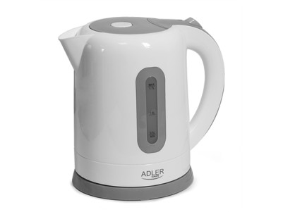 Adler | Kettles | AD 1234 | Standard kettle | 2200 W | 1.7 L | Plastic | 360 rotational base | White
