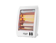 Adler | Heater | AD 7709 | Halogen Heater | 800 W | Number of power levels 2 | White