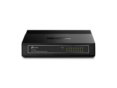 TP-LINK | Switch | TL-SF1016D | Desktop | 10/100 Mbps (RJ-45) ports quantity 16 | Power supply type External