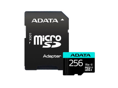 ADATA | Premier Pro | UHS-I U3 | 256 GB | micro SDXC | Flash memory class 10 | with Adapter