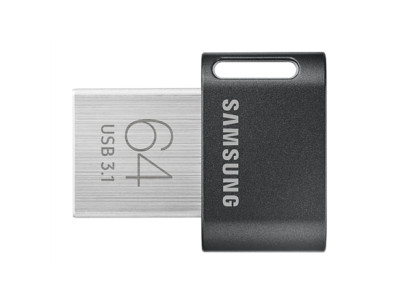 Samsung | FIT Plus | MUF-64AB/APC | 64 GB | USB 3.1 | Black/Silver