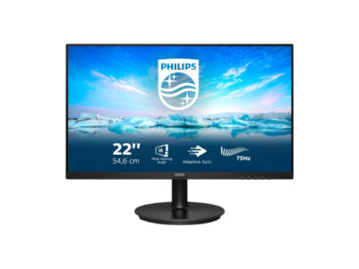 Philips | LCD monitor | 222V8LA/00 | 21.5 inch (54.6 cm) " | VA | FHD | 16:9 | 75 Hz | 4 ms | 1920 x 1080 pixels | 250 cd/m | He
