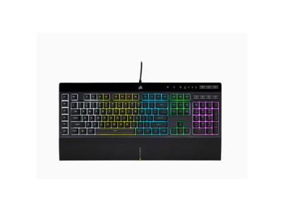 Corsair | Rubber Dome | Gaming Keyboard | K55 RGB PRO | Gaming keyboard | Wired | RGB LED light | US | Black