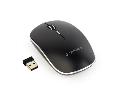 Gembird | Silent Wireless Optical Mouse | MUSW-4BS-01 | Optical mouse | USB | Black