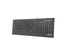 Natec Keyboard, Barracuda, US Layout, Slim | Natec | Keyboard | Barracuda | Standard | Wired | US | Black | 529 g