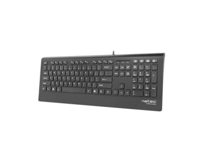 Natec Keyboard, Barracuda, US Layout, Slim | Natec | Keyboard | Barracuda | Standard | Wired | US | Black | 529 g