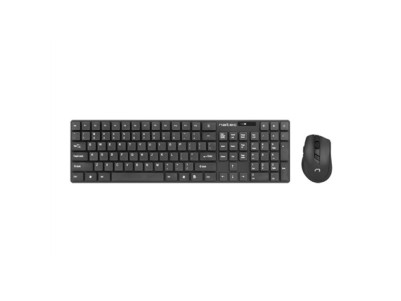 Natec | Keyboard and Mouse | Stringray 2in1 Bundle | Keyboard and Mouse Set | Wireless | Batteries included | US | Black | Wirel