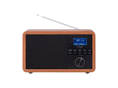 Adler | Radio DAB+ Bluetooth | AD 1184 | Alarm function | Black/Brown