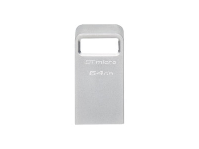 Kingston | USB 3.2 Flash Drive | DataTraveler micro | 64 GB | USB 3.2 | Silver