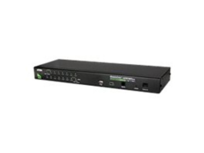 Aten | 16-Port PS/2-USB VGA KVM Switch with Daisy-Chain Port and USB Peripheral Support | CS1716A