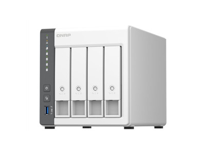 QNAP | 4 Bay ARM | TS-433-4G | Cortex-A55 | ARM 4-core | Processor frequency 2.0 GHz | 4 GB | On board (non-expandable)