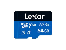 Lexar 64GB High-Performance 633x microSDHC UHS-I, up to 100MB/s read 20MB/s write | Lexar | Memory card | LMS0633064G-BNNNG | 64