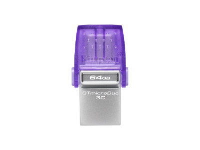 Kingston | DataTraveler | DT Micro Duo 3C | 64 GB | USB Type-C and Type-A | Purple