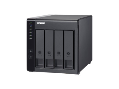 QNAP | 4-Bay | TR-004 | Up to 4 HDD/SSD Hot-Swap | Micro processor with hardware RAID