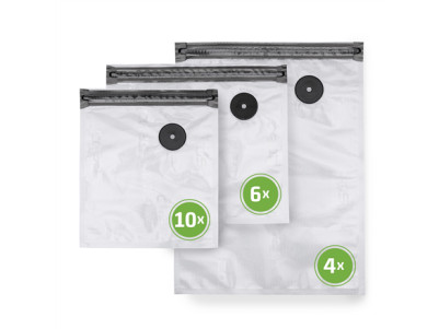 Caso | Vacu ZIP-Bags Set | 01243 | Transparent