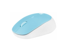 Natec | Mouse | Harrier 2 | Wireless | Bluetooth | White/Blue