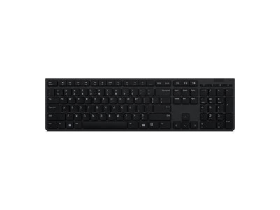 Lenovo | Professional Wireless Rechargeable Keyboard | 4Y41K04068 | Keyboard | Wireless | US | Grey | Scissors switch keys