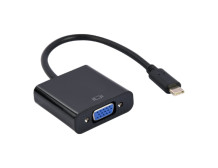 Cablexpert | USB Type-C to VGA adapter cable | A-CM-VGAF-01 | Black | USB Type-C | VGA | 0.15 m
