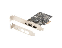 Digitus | IEEE 1394a Interface Card, PCI express, 4 Port 1x ext. 1394mini, 2x ext./1x int. 1394a Ports | DS-30201-5