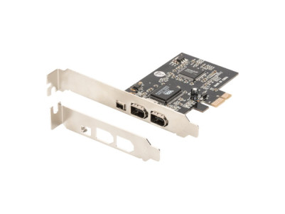 Digitus | IEEE 1394a Interface Card, PCI express, 4 Port 1x ext. 1394mini, 2x ext./1x int. 1394a Ports | DS-30201-5