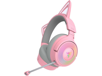 Razer Headset | Kraken Kitty V3 Pro | Wireless/Wired | Over-Ear | Wireless | Quartz