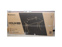 SALE OUT. | Genesis | Gaming Desk | Holm 320 RGB | White | UNPACKED, DAMAGED PACKAGING, SCRATCHED DESK TOP | 24 month(s)