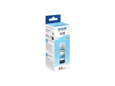 Epson 108 EcoTank | Ink Bottle | Light Cyan