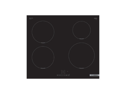 Bosch | Hob | PUE611BB5E | Induction | Number of burners/cooking zones 4 | Touch | Timer | Black
