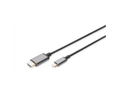 Digitus | USB Type-C to HDMI Adapter | DA-70821 | Black | USB Type-C | 1.8 m