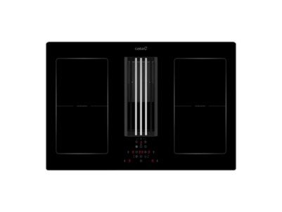 CATA | IAS 770 | Induction hob with built-in hood | 77 cm | Number of burners/cooking zones 4 | Black | Touch